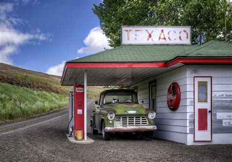 Vintage Gas Station Chevy Pick Up Photograph By Nikolyn Mcdonald