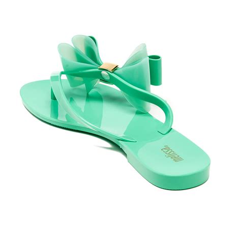 Melissa Women S Harmonic Cute Flip Flops In Green Lyst