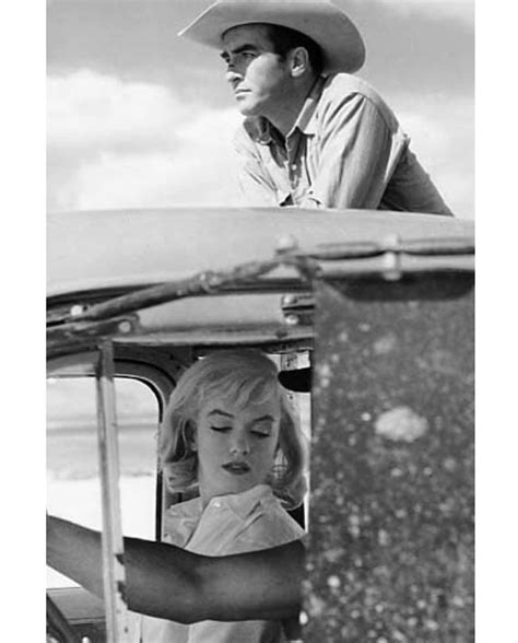 Marilyn And Montgomery Clift On The Set Of The Misfits 1961photo By