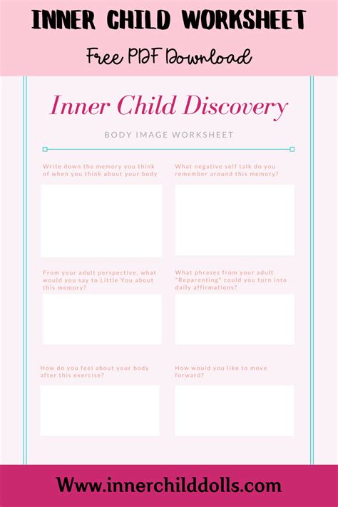 ️reparenting Your Inner Child Worksheets Free Download