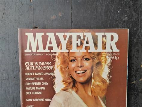 Vintage Mens Adult Glamour Magazine Mayfair Volume Number Oct