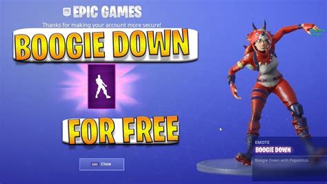Boogie Down Emote For Free By Enable Two Factor Authentication On