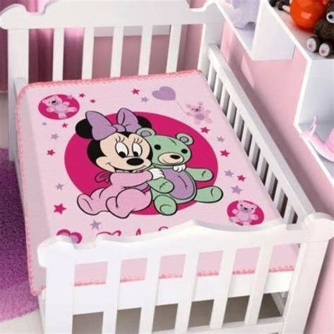 🏷️【tudo Sobre】→ Cobertor Menina Disney Minnie Ursinho Jolitex