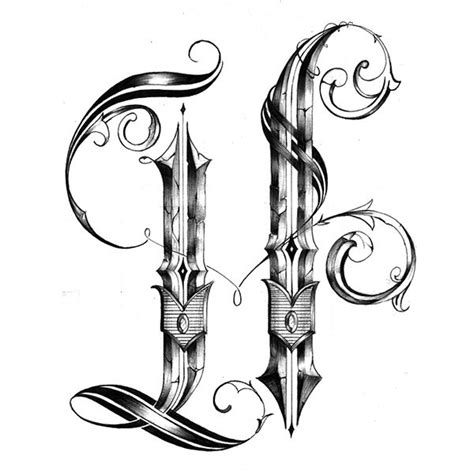 H Tattoo Design By Unkle Evolve Via Behance H Tattoo Typography