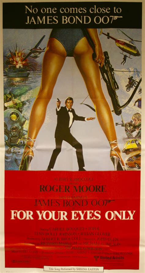 James Bond For Your Eyes Only Movie Poster