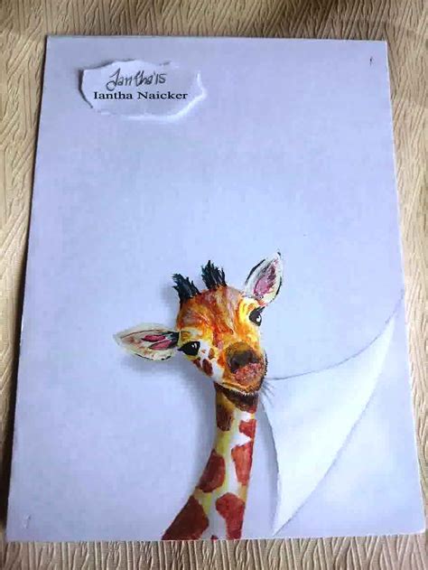 55% off, free s & h! 3D Animal drawing between the lines ~ easy arts and crafts ideas