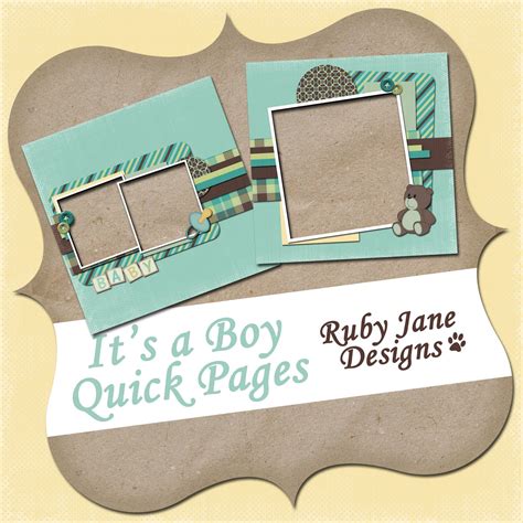 Semi permanent adalah modus penipuan hendric shinigami. Ruby Jane Designs: It's a Boy kit and freebie