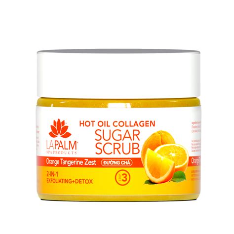 Hot Oil Sugar Scrub Orange Tangerine Zest La Palm Spa Products