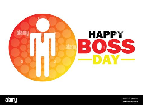 Happy Boss Day Celebration Background Holiday Concept Template For