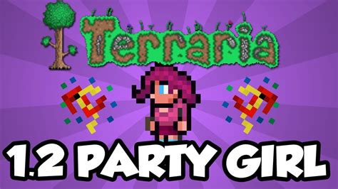 Terraria 12 Console Features Party Girl Npc Terraria Console 12 Update Youtube