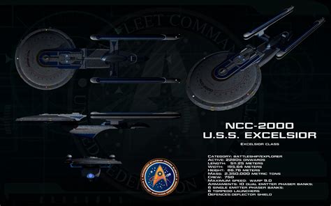 Wallpaper Vehicle Weapon Star Trek Uss Excelsior Screenshot
