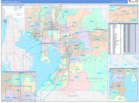 Hillsborough County Map With Cities Mapas Detallados De Tampa Para Map