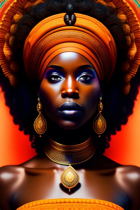 lexica a symmetrical portrait of a african goddess