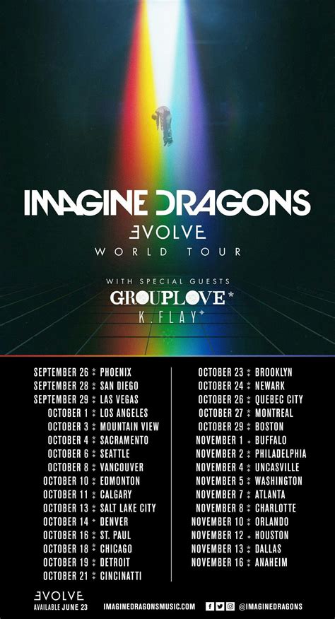 Imagine dragons, Evolve world tour ♡ | Imagine dragons, Imagine dragons evolve, Imagine