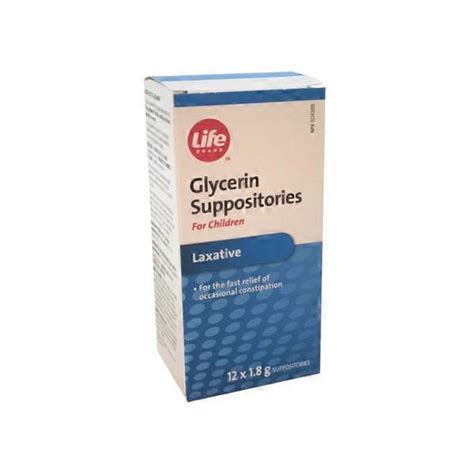 Life Brand Glycerin Suppositories For Infants And Children 12 Ct