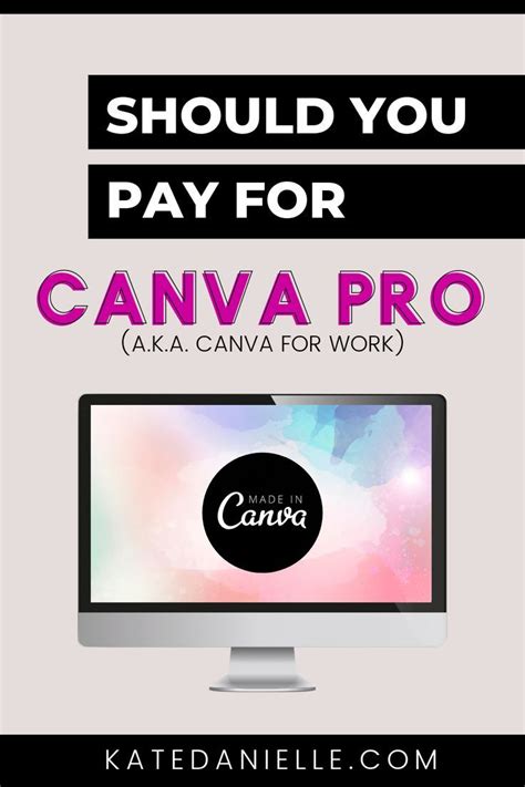Should You Pay For Canva Pro Aka Canva For Work Graphic Design Tips