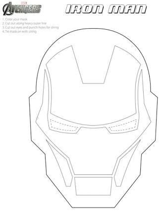 Iron Man Mask Template Pdf PDF Template