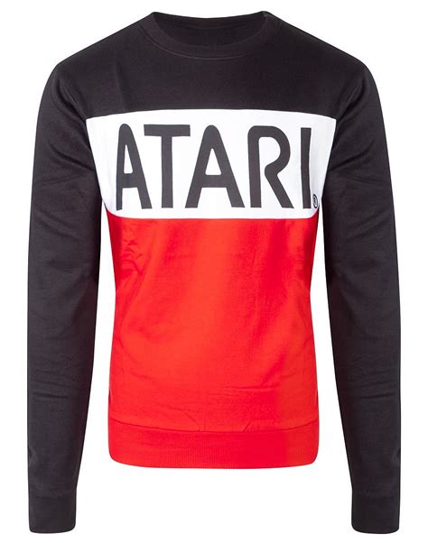 Buy Official Atari Logo Mens Sweatshirt Uk S Us Xs Game