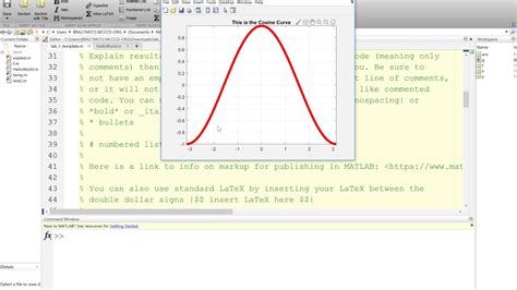 Matlab How To Publish An M File Code Script To Pdf Word Or Html In
