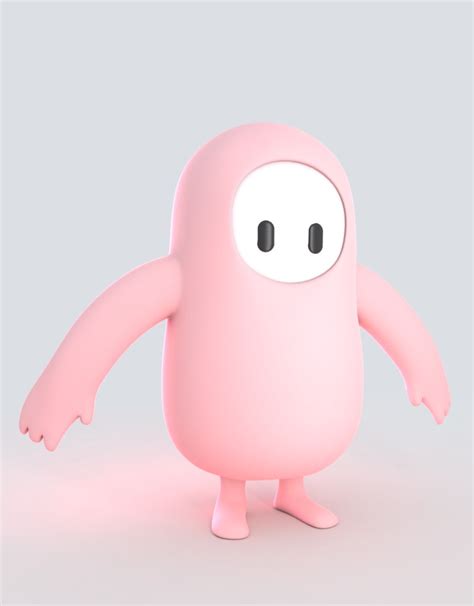 Fall Guy Character 3D TurboSquid 1606566