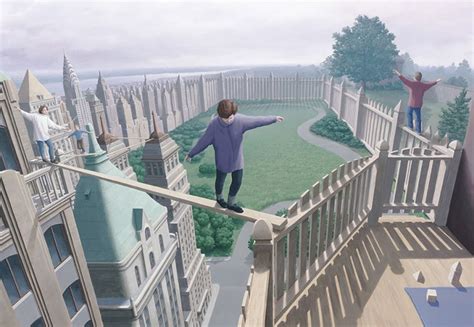 Rob Gonsalves Creates Incredible Optical Illusion Paintings