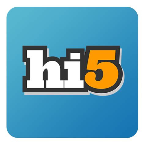 Hi5 Social Network Icon In Flat Gradient Social Icons