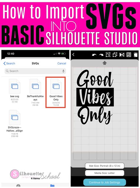 How To Import Svgs Into Silhouette Studio Basic Edition Silhouette School