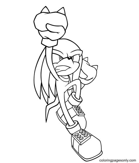 Knuckles Coloring Pages - Coloring Pages For Kids And Adults