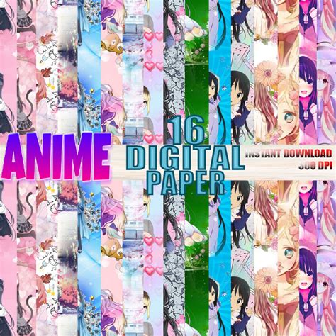 Anime Digital Paperkawaii Paperinstant Downloadgirl Animebackgroung