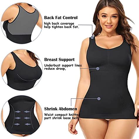 Women Slimming Cami Vest Camisole Top Shaper Firm Tummy Control