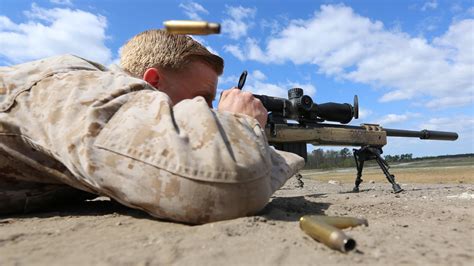 Scout Snipers Perform Machine Gun Sniper Rifle Exercise The Official