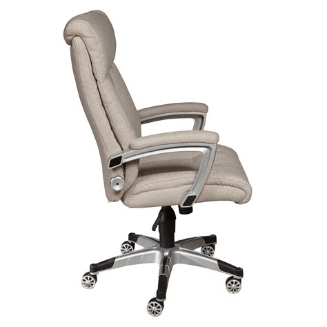 Comes in black leathersoft and offers softness and a professional look. Sealy Posturepedic Sandstone Cool Foam Office Chair - Pier1