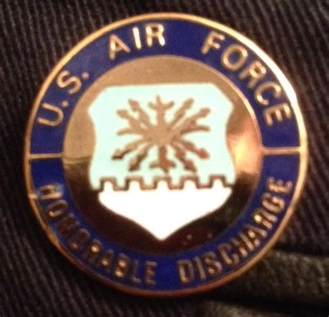 Us Air Force Honorable Discharge Lapel Pin Lapel Buttons Discharge