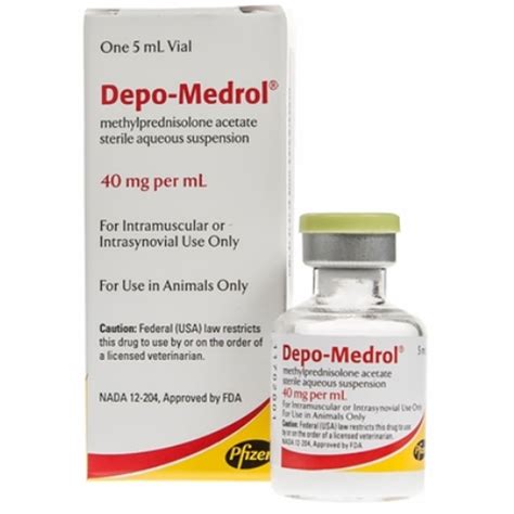 Depo Medrol Injection For Dogs And Horses Is Used To Alleviate Pain