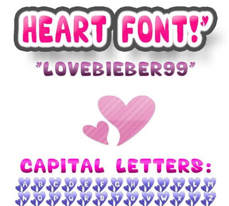Heart Font By Lovebieber99 On Deviantart