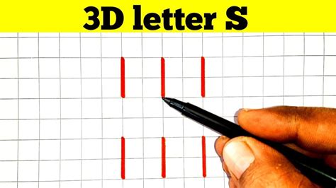 Find out drawing lesson for kids or beginners. How to Draw 3D letter S Step By Step || 3D Trick - YouTube