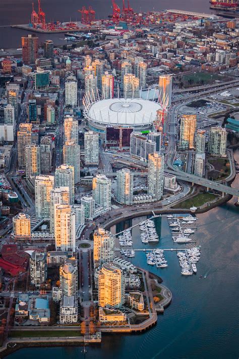 Aerial View Of Vancouver Skyline