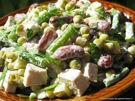 Фасоль Консервированная Курица Салат С Фото — Mixyfotos.ru Картинка - Фасоль Консервированная Курица Салат С Фото — Mixyfotos.ru