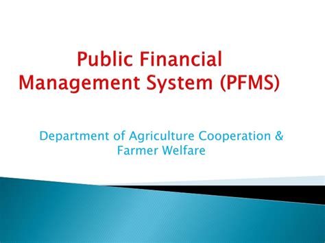 Ppt Public Financial Management System Pfms Powerpoint Presentation