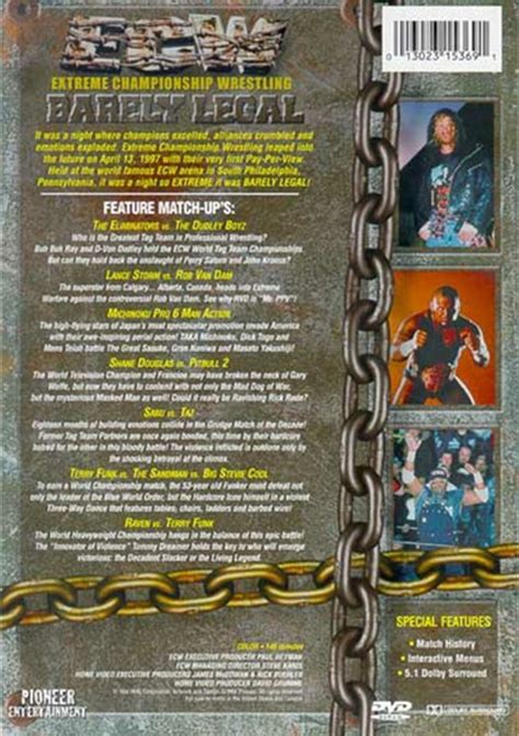 ECW Barely Legal DVD DVD Empire