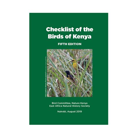 Checklist Of The Birds Of Kenya 5th Edition Nature Kenya