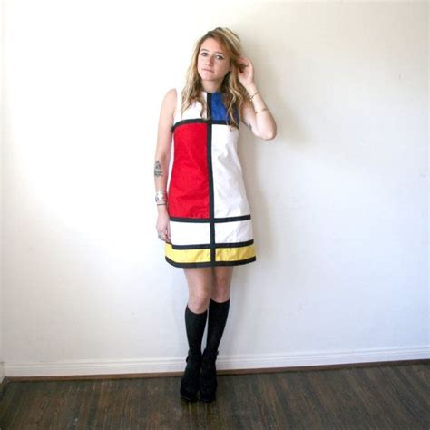 Mondrian Dress 60s Mod Dress Color Block Dress Sz S Etsy Mod