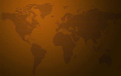 Mapa Del Mundo Creativo Líneas Continentes Fondo De Pantalla Hd