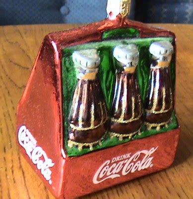 Coke Coca Cola Glass Pack Bottles Christmas Ornament Antique Price