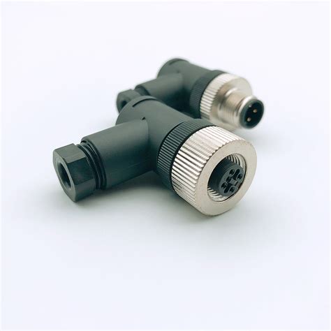 M8 3 4 Pin Angled Field Wireable Female Connector Juxing Technology