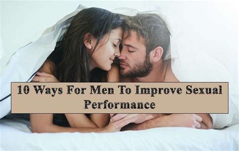 10 Ways For Men To Improve Sexual Performance India 1 Herbal