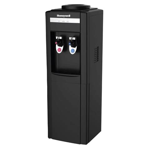 Honeywell Freestanding Top Loading Hot Cold Water Dispenser With Thermostat Control In Black