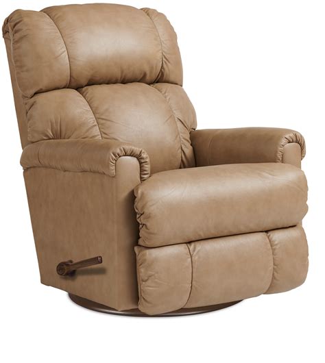 La Z Boy Pinnacle Leather Match Gliding Rocking Recliner And Reviews