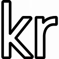 Norway Krone Currency Symbol Vector SVG Icon - SVG Repo
