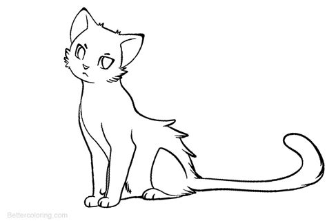 Warrior Cat Outline Drawing Images And Photos Finder